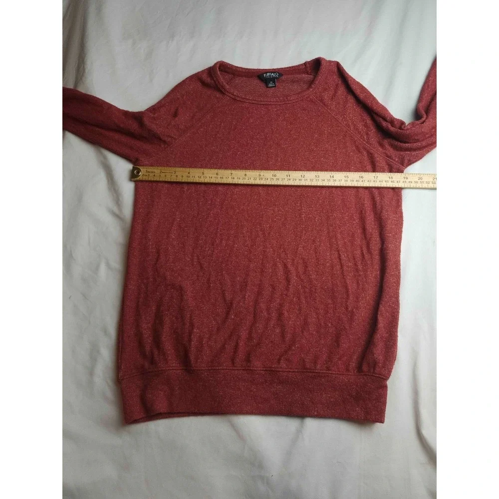 Buffalo David Bitton Sweater Womens XS Red Minimalist Hipster Preppy Boho Chic